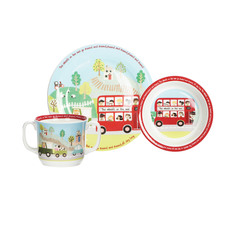 Набор детской посуды Hankook Red Bus фарфор 3 предмета