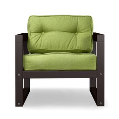 Кресло AS Алекс 80x73x65 венге/зеленый
