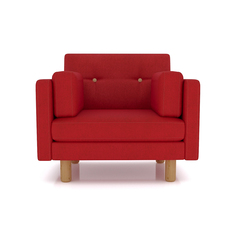 Кресло AS Изабелла м 90x80x83 красный