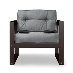 Кресло AS Алекс 80x73x65 венге/серый