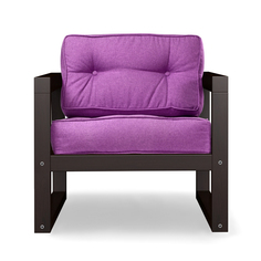 Кресло AS Алекс 80x73x65 венге/фиолетовый