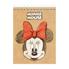 Блокнот Hatber Микки Маус 40 л А6 клетка