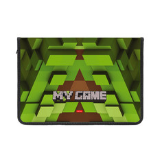 Папка для тетрадей А4 Hatber Pixels с откидной планкой на молнии