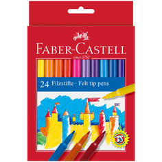 Фломастеры смываемые Faber-castell 24 цвета