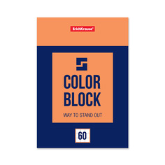 Блокнот на клею ErichKrause Color Block, А6, 60 листов, клетка