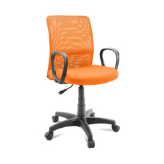 Кресло компьютерное Dikline Лайт сетка оранжевая