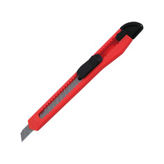 Нож канцелярский Dolce Costo 9 мм красно-черный