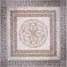 Панно Natural Мозаичные ковры и розоны Мрамор бежевый 122x122 см PH-21