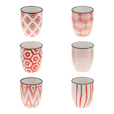 Набор кофейных чашек Villa Deste Red Confusion 90 мл 6 шт