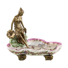 Блюдо Glasar ардеко 21x14x18 см ГЛАСАР