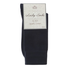 Носки мужские однотонные Lucky Socks синие 1 пара