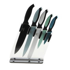 Набор ножей Koopman tableware 6 предметов черно-голубой