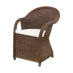 Кресло Rattan grand riyad с подушкой medium brown