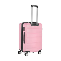 Чемодан розовый Feiyang m 65л abs+pc 44х68х30см