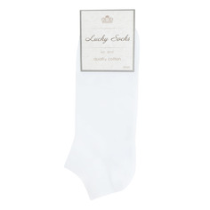 Носки мужские однотонные Lucky Socks НМГ-0110 белые