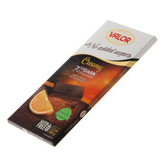 Шоколад темный Valor 70% с апельсиновым кремом 70% 100 г