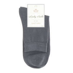 Носки мужские однотонные Lucky Socks НМГ-0053 серые