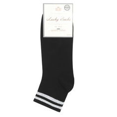 Носки мужские Lucky Socks НМГ-0131 черно-белые