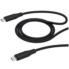 Кабель Deppa USB-C-USB-C, 1.2 м, чёрный