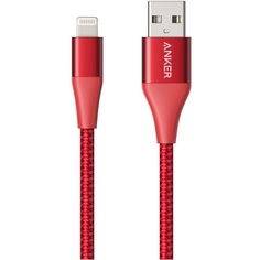 Кабель Anker PowerLine Select+ USB-A-Lightning 3ft A8012, красный