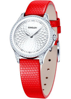 fashion наручные женские часы Sokolov 137.30.00.001.03.03.2. Коллекция Flirt