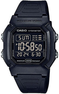 Японские наручные мужские часы Casio W-800H-1BVES. Коллекция Digital