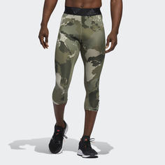 Укороченные тайтсы Alphaskin Camo adidas Performance