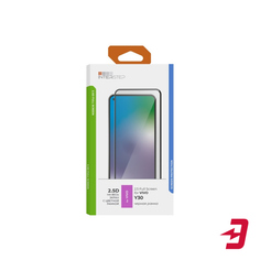 Защитное стекло с рамкой 2.5D InterStep для Vivo Y30, черная рамка (IS-TG-VIV000Y30-02AFB0-ELGD00)