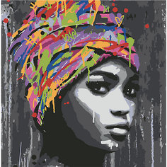Картина по номерам Котеин "Африканская девушка", 30х30 см