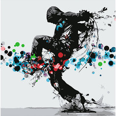 Картина по номерам Котеин "Танцор Hip-hop", 30х30 см