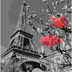 Картина по номерам Котеин "Париж в цвету", 30х30 см