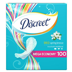 Женские ежедневные прокладки DISCREET Deo Spring Breeze Multiform, 100 шт.