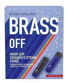 Domix, Новогодний набор для волос Brass Off 2021 (шампунь + кондиционер), 300/300 мл Matrix