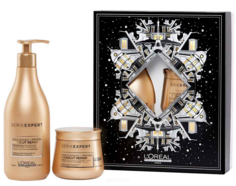 Domix, Новогодний набор для волос Absolut Repair Gold 2021 (шампунь+маска), 500/250 мл L'Oreal
