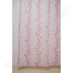 Штора для ванной delphinium ws-804 а-1 розовая, 180х180 104041