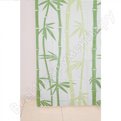 Штора для ванной delphinium ws-800 бамбук, зеленая, 180х180 104153