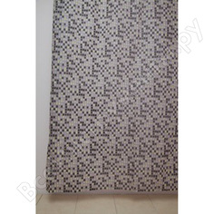 Штора для ванной delphinium ws-800 мозаика коричневая, 180х180 104026