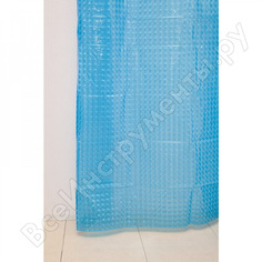 Штора для ванной delphinium а-023 3d 9001 голубая, 180х180 104084