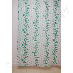 Штора для ванной delphinium ws-804 а-1 зеленая, 180х180 104040