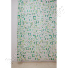 Штора для ванной delphinium ws-800 v-10 зеленая, 180х180 104029