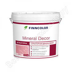 Структурная декоративная штукатурка mineral decor шуба (2.5 мм; 25 кг) finncolor 52794