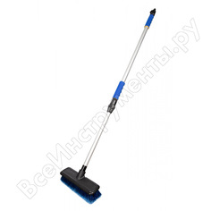 Щетка 20 см на шланг с телескопической ручкой 170см kraft kt 830045