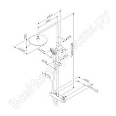 Набор am.pm gem смеситель для душа с термостатом f0790410