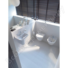 Подвесной унитаз duravit starck 3 с вертикальным смывом durafix 00000004463 2225090000