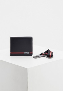Комплект Hugo подарочный, кошелек и брелок, GbH_4cc key red line
