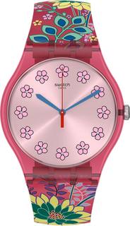 Швейцарские женские часы в коллекции Lovely Garden Женские часы Swatch SUOP112