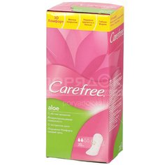 Прокладки женские ежедневные Carefree Aloe, 20 шт