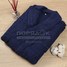 Халат махровый мужской 605 темно-синий, р. 48 Вышневолоцкий текстиль