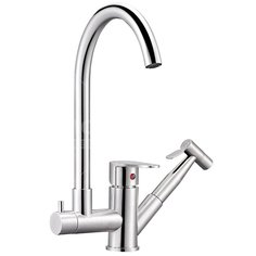 Смеситель для кухни Solone JAT18-A094 с дополнительным вытяжным изливом