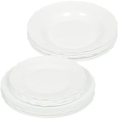 Сервиз столовый из стекла, 18 предметов, Louis XV N9701/N9001 Luminarc